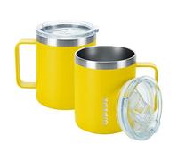 BJPKPK Tazza termica unisex CM14, gialla, 410 ml