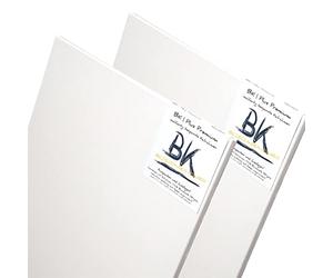 BK BILDERRAHMEN KOLMER 2 B.K. Plus Tele su Telaio a barella 50x70 cm | 100% Cotone, Primer per la Pittura di qualità | Pronto per la verniciatura, Telaio tenditore Allungato per la Pittura