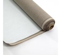 BK BILDERRAHMEN KOLMER Tela su rotolo 430 g/m², 100% lino, 1,7 x 10 m, rotolo di tela pronto da dipingere, innescato con Gesso