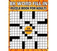 Bk Bouchama BK Word fill in puzzle book for adults (Tascabile)