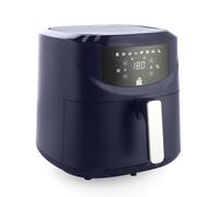 BK Connect Friggitrice ad aria calda XXL, 7,6 l, blu scuro, per 4-6 persone, 8 programmi automatici, cestello antiaderente in ceramica senza PFAS, display touch, 2000 W, lavabile in lavastoviglie