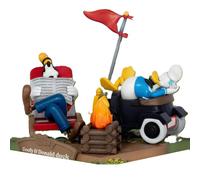 Beast Kingdom Toys Diorama Pvc D-stage Campsite Series Goofy & Pato Donald Disney 10 Cm Multicolor