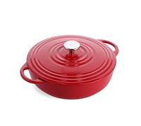 BK Dutch Oven Casseruola Olandese in ghisa Smaltata, 28 cm, Rosso Peperoncino