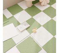 BK&MF 10 Pezzi di Piastrelle di Tappeto autoadesive interbloccanti, zerbini Quadrati Lavabili da Applicare, tappeti Quadrati Impermeabili Antiscivolo per Camera da Letto,H,10PCS 30x30cm(12x12inch)