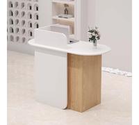 BK&MF Moderno Banco Cassa Negozio con Ampio,Bancone Reception Negozio Con cassetto Bancone Reception Centro Esteticoper Supermercato, Hotel,B,80x50x95cm(31x20x37inch)