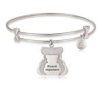 BK1544 Bracciale da donna in acciaio con Orso Luca Barra -10% Sconto