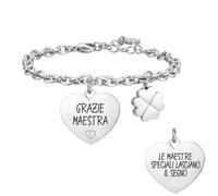 Luca Barra Bracciale, Collezione Summer. Bracciale da Donna in Acciaio Grazie maestra Le maestre Speciali lasciano Il. La referenza è BK2489