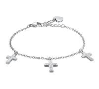 BK2588 Bracciale da donna in acciaio con croci Luca Barra -10% Sconto