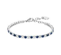 Bracciale Donna Luca Barra BK2637 Tipo Tennis Con Cristalli Trasparenti E Blu