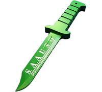 BKAYOLOF L'animazione Wood Sword Gioca Un Ruolo di Arma e Accessorio, Il Coltello Corto in bambù, Bokken, Katana-Green||37CM