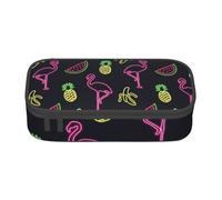 BKDODKS Ananas Banana Flamingo Stampa Multifunzionale Astuccio Cancelleria Borsa di Immagazzinaggio Forniture Adulti preferiti