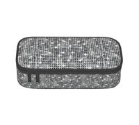 BKDODKS Argento Paillettes Sparkle Pattern Stampa Multifunzionale Astuccio Cancelleria Storage Bag Forniture Favorite Adulti