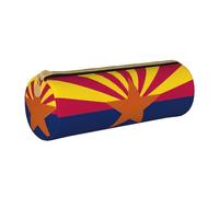 BKDODKS Arizona State Flag - Astuccio in pelle per adulti con cerniera, leggero, Bianco, One Size