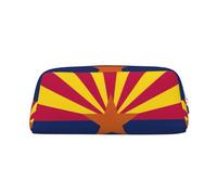 BKDODKS Arizona State Flag Print Pencil Bag Zipper Large Pencil Pouch Work Travel - Astuccio multifunzionale
