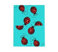 BKDODKS Art Ladybug Tracks - Set di biglietti di auguri, 10 x 15 cm, biglietti di ringraziamento versatili, biglietti di auguri di compleanno