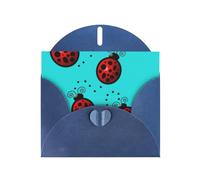 BKDODKS Art Ladybug Tracks - Set di biglietti di auguri, 10 x 15 cm, biglietti di ringraziamento versatili, biglietti di auguri di compleanno