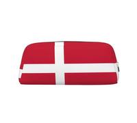 BKDODKS Astuccio con stampa bandiera danese con cerniera, grande, per lavoro e viaggi, astuccio multifunzionale