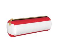 BKDODKS Astuccio in pelle con stampa bandiera austriaca, per adulti, unisex, con cerniera, leggero