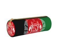 BKDODKS Astuccio in pelle con stampa bandiera dell'Afghanistan, per adulti, unisex, con cerniera, leggero