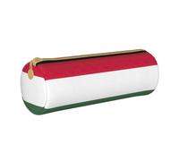 BKDODKS Astuccio in pelle con stampa bandiera dell'Ungheria, per adulti, unisex, con cerniera, leggero