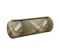 BKDODKS Astuccio in pelle con stampa colomba per adulti, unisex, con cerniera, leggero