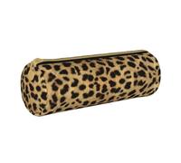 BKDODKS Astuccio in pelle per adulti con stampa leopardata con stampa animalier astuccio unisex con cerniera leggero