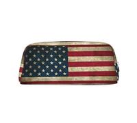 BKDODKS Astuccio portamatite con stampa bandiera americana con cerniera, grande, per lavoro e viaggi, astuccio multifunzionale