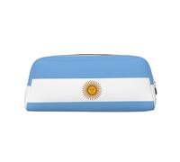 BKDODKS Astuccio portamatite con stampa bandiera argentina con cerniera, grande, per lavoro e viaggio, astuccio multifunzionale