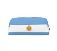 BKDODKS Astuccio portamatite con stampa bandiera argentina con cerniera, grande, per lavoro e viaggio, astuccio multifunzionale