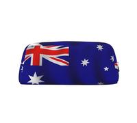 BKDODKS Astuccio portamatite con stampa bandiera australiana con cerniera, grande, per lavoro e viaggi, astuccio multifunzionale