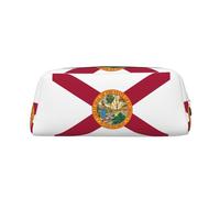 BKDODKS Astuccio portamatite con stampa bandiera della Florida, con cerniera, grande, per lavoro e viaggi, astuccio multifunzionale