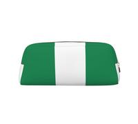 BKDODKS Astuccio portamatite con stampa bandiera della Nigeria con cerniera, grande, per lavoro e viaggi, astuccio multifunzionale