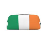 BKDODKS Astuccio portamatite con stampa bandiera irlandese con cerniera, grande, per lavoro e viaggio, astuccio multifunzionale