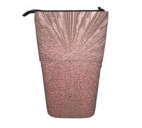 BKDODKS Astuccio telescopico per matite, cancelleria e cosmetici, colore: oro rosa e rosso