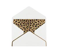 BKDODKS Biglietto di auguri con stampa leopardata animalier, biglietti di auguri, biglietti di compleanno, matrimoni, inviti per feste di apprezzamento
