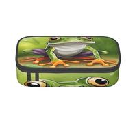BKDODKS Cartoon Frog Stampa Multifunzionale Matita Caso di Cancelleria Forniture Sacchetto di Immagazzinaggio