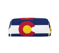 BKDODKS Colorado State Flag - Astuccio portamatite con cerniera, grande, per lavoro e viaggio, astuccio multifunzione