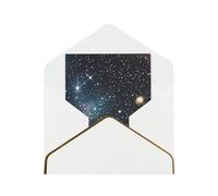 BKDODKS Constellation Star Clusters Galaxies Print Blank Note Cards with Envelopes, biglietti d'auguri in carta perlata, per tutte le occasioni, 10,4 x 15,2 cm