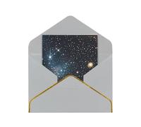 BKDODKS Constellation Star Clusters Galaxies Print Blank Note Cards with Envelopes, biglietti d'auguri in carta perlata, per tutte le occasioni, 10,4 x 15,2 cm