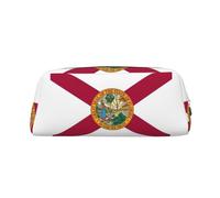 BKDODKS Florida State Flag Print Pencil Bag Zipper Large Pencil Pouch Work Travel - Astuccio multifunzionale