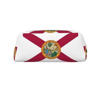 BKDODKS Florida State Flag Print Pencil Bag Zipper Large Pencil Pouch Work Travel - Astuccio multifunzionale