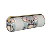 BKDODKS Grazioso astuccio in pelle con stampa koala, per adulti, unisex, con cerniera, leggero