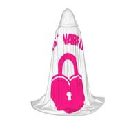 BKDODKS Just Married, mantello con cappuccio per Halloween, unisex, per cosplay, gotico, rinascimentale e altro ancora