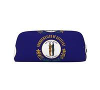 BKDODKS Kentucky State Flag Print Pencil Bag Zipper Large Pencil Pouch Work Travel - Astuccio multifunzionale