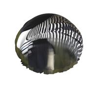 BKDODKS Loon Nature - Cuffia da doccia da donna, leggera, riutilizzabile, morbida, impermeabile, a prova di perdite, colore nero