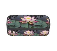 BKDODKS Lotus Fiore bianco Stampa Multifunzionale Matita Caso Cancelleria Forniture Favorite Adulti