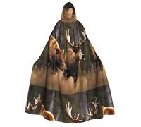 BKDODKS Mantello con cappuccio da uomo e donna, versatile, per cosplay, Halloween, carnevale, decorazione a tema