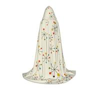 BKDODKS Mantello con cappuccio unisex con stampa retrò moderna per cosplay, gotico, rinascimentale e altro ancora