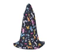 BKDODKS Mantello con cappuccio unisex per cosplay, gotico, rinascimentale e altro ancora