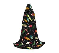 BKDODKS Mantello con cappuccio unisex per cosplay, gotico, rinascimentale e altro ancora